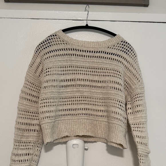 Cream Knit Women's Sweater - Picture 1 of 3
